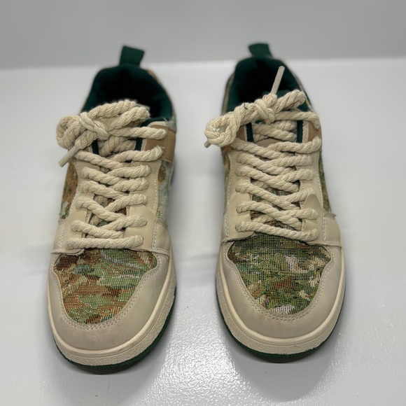 Men's Fashion Secret Forest Painting Knit Design Sneakers size EU 41 US 8/8.5 - Picture 6 of 9